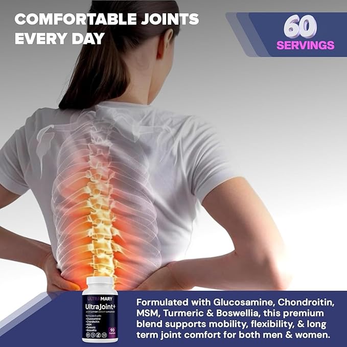 Glucosamine Chondroitin MSMJoint Support Supplement–1500 mg per ServingW/Turmeric(Curcuma)Boswellia BromelainSupports Joint ComfortMobility &amp Flexibility–Articulaciones–90 Caps(2 Pack)Bexperts