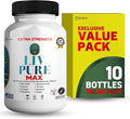 Liv Pure Max Extra Strength Liver Support Supplement 60 Veggie Capsules with Milk Thistle and Natural Ingredients (10)