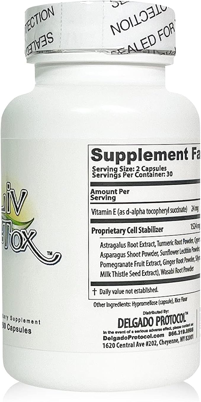 Liv D-Tox - 60 Capsules - Liver Detox and Cleanse Support Health Supplement with Turmeric Root Extract Milk Thristle and Asparagus