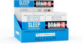 Relaxium Sleep &amp Brain IQ Capsules – Travel Pack – Doctor Formulated Sleep Aid &amp Nootropic Brain Support – Melatonin GABA Ashwagandha – Focus &amp Rest Support – 24 Pouches - 6CT Each