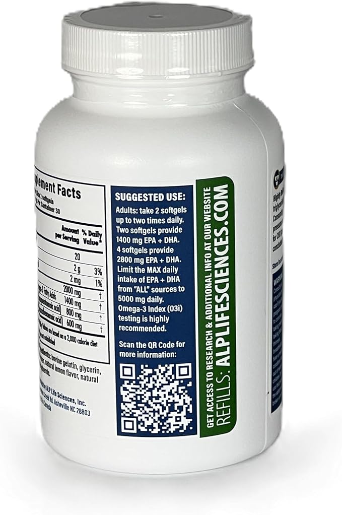 TAG Omega 3 Fish Oil Supplement - 60-Count