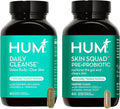 HUM Full Skin Detox Daily Cleanse -Proboitics for Skin Problem Acne Breakouts Includes Organic Algae Detoxifying Herbs