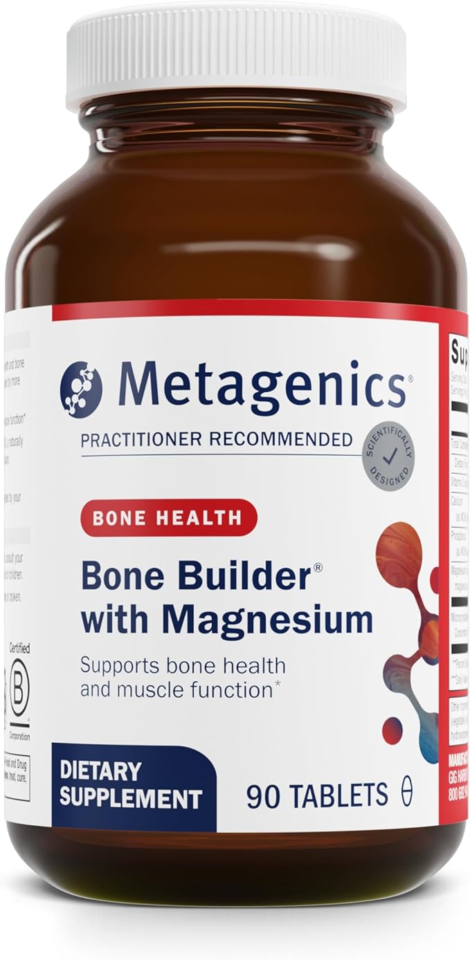 Metagenics Bone Builder with Magnesium - for Comprehensive Bone Strength &amp Wellness* - with Calcium Vitamin D &amp Chelated Magnesium for Quick Absorption - Non-GMO &amp Gluten-Free - 90 Tablet