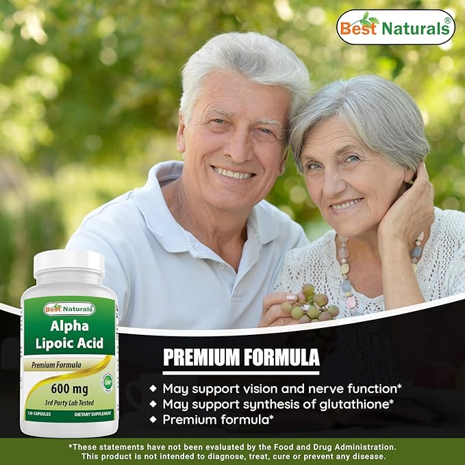 Best Naturals Berberine Plus 1000mg &amp Alpha Lipoic Acid 600 mg