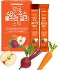 Cham&ampDeul ABC Juice Collagen Jelly Stick 20g - 15 Sticks - 1000mg Fish Collagen - Apple Beet Carrot Concentrate - Portable Korean Collagen Jelly for Skin &amp Hydration - 콜라겐 젤리스틱