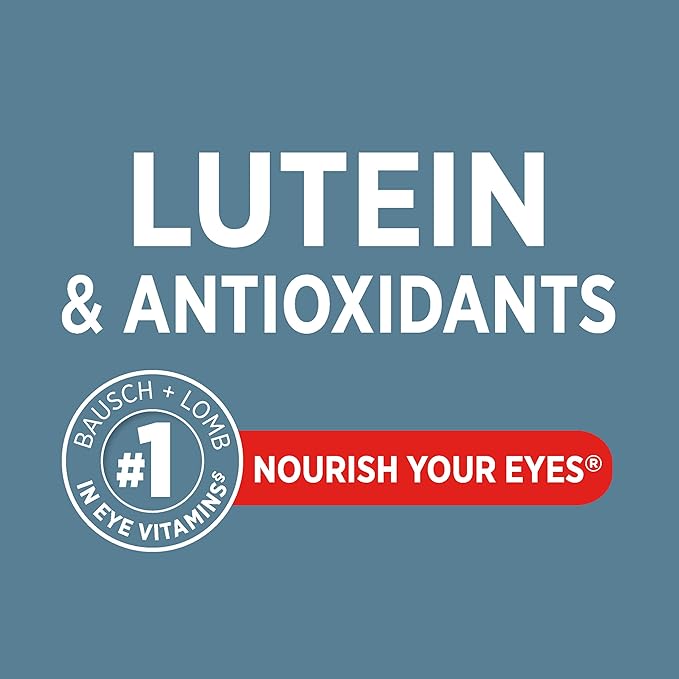 Bausch + Lomb Ocuvite Eye Vitamin &amp Mineral Supplement Contains Zinc Vitamins A C E &amp Lutein 60 Tablets (Pack of 2)