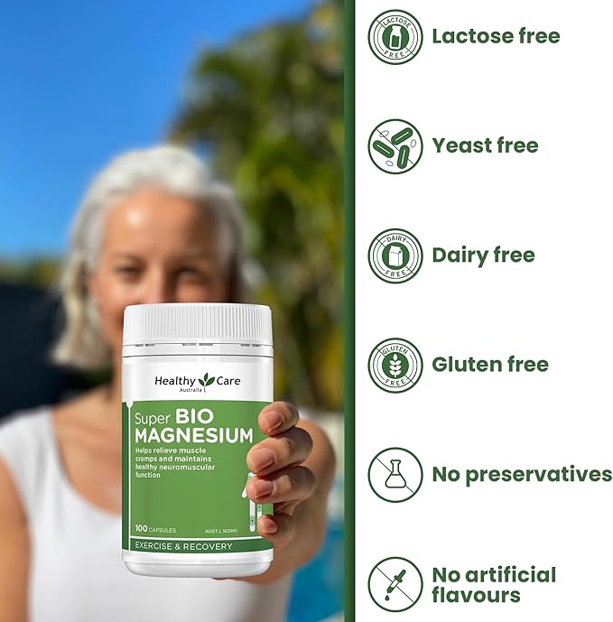 Healthy Care Super Bio Magnesium 100 Capsules