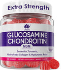 Glucosamine Chondroitin Gummies Sugar Free Glucosamine Chondroitin MSM Supplement Extra Strength with Boswellia Turmeric Hydrolyzed Collagen &amp Hyaluronic Acid Bone Health for Men &amp Women
