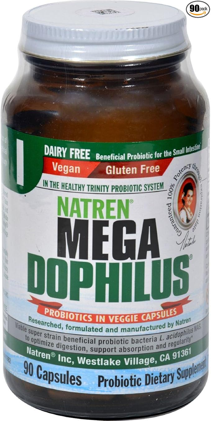 Natren Mega Dophilus Dairy Free - 90 Vegetarian Capsules