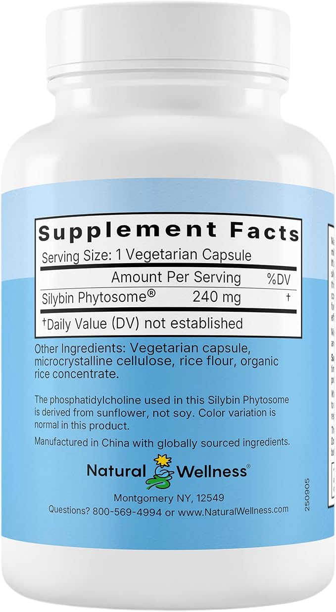 Maximum Milk Thistle Supplement for Liver Support – 720mg Silybin Phytosome (10X Absorption) – Liver Cleanse Detox &amp Repair Enzyme Health – Vegan Non-GMO Gluten Free – 90 Capsules (30-Day Suppl