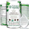 Natural Nutra Organic Vegan Plant Based Soy Protein Source Powder Support Midlife Transition Supports Bone and Improves Cardiovascular Health Gluten Free Non GMO Sugar-Free 14.4 OZ.