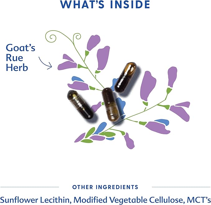Motherlove Goat’s Rue (60 Liquid caps) Lactation Supplement for Breast Tissue Development &amp Supporting Breast Milk Supply —Non-GMO Organic Herbs Vegan Kosher Soy-Free