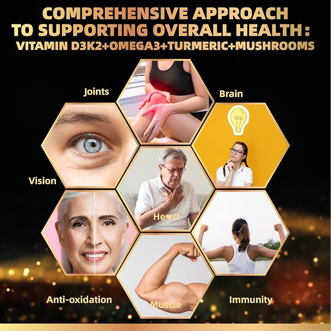 Vitamin D3 5000iu(125mcg) + Vitamin K2(MK7) Gummies with Algae Omega 3 | Maximum Strength Vitamin D3+K2 | for Bone Teeth Energy Immune Calcium Absorption - Vegan Sugar Free120Ct