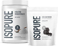 Isopure Bundle of Zero Carb 100% Pure Whey Isolate Protein Powder Cookies &amp Cream 25g Protein Per Serving 1 Lb 15 Servings + Isopure 100% Pure Creatine Monohydrate Powder 100 Servings