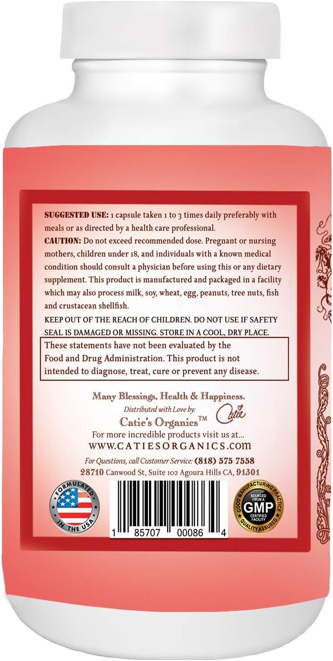 Catie's Whole Food Proflora - Powerful Probiotic. Non Dairy. 5 Billion Viable Organisms per Capsule. Acid Digestion Resistant. DE 111. 60 Capsules.