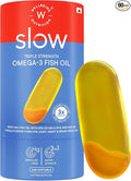 WELLBEING NUTRITION Slow | Extra Virgin Fish Oil 1240mg Omega-3 | EPA DHA &amp Curcumin in Advanced Triple Strength 1250mg Fish Oil |Brain Heart Joints Vision &amp Immunity for Men &amp Women(6