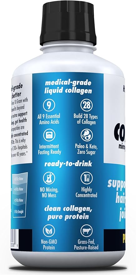 HEALTH DIRECT – AminoSculpt Liquid Collagen Micropeptides – 28 FL Oz – 28 Servings – 10 Grams of Premium Medical-Grade Liquid Collagen for Women – Piña Colada