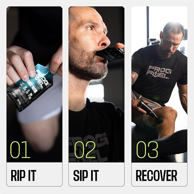 Frog Fuel Power Regular Protein Shot 15g Protein Nano-Hydrolyzed Grass Fed Collagen Post Workout Gluten Free Fat &amp Sugar Free 22 Amino Acids 0 Carbs Berry 1 oz Packets 24 Pack