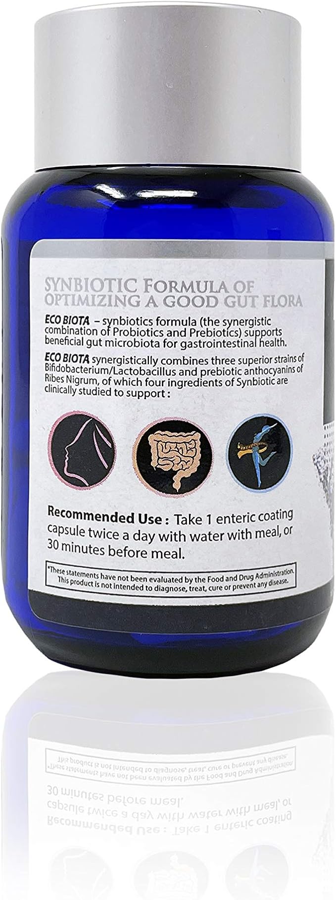 Vision Smart Center Probiotics Supplement 35 Billion CFU Unique Blackcurrant Anthocyanin Prebiotics for Digestive Health Stomach Acid Resistant Technology 60 Capsules (1)