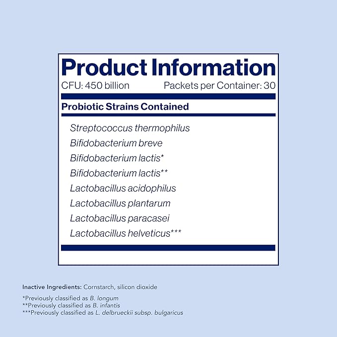 VSL#3® Probiotic Powder for Digestive Health IBS &amp UC Symptoms - 450B CFUs High-Potency Multi-Strain Live Refrigerated Probiotic Medical Food for Gut Health Support in Men &amp Women 60 Pa