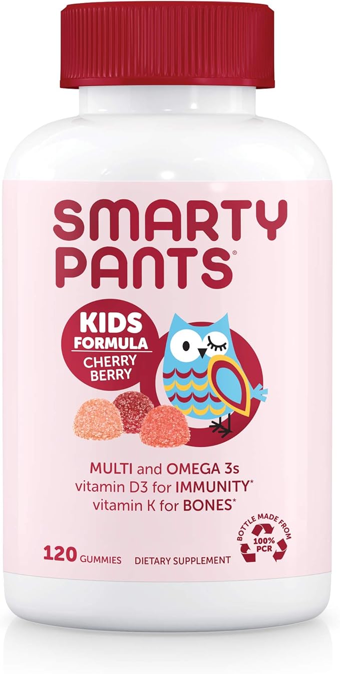 SmartyPants Kids Multivitamin Gummies &amp Women's Multivitamin Gummies: Omega 3 Fish Oil (EPA/DHA) Methylfolate