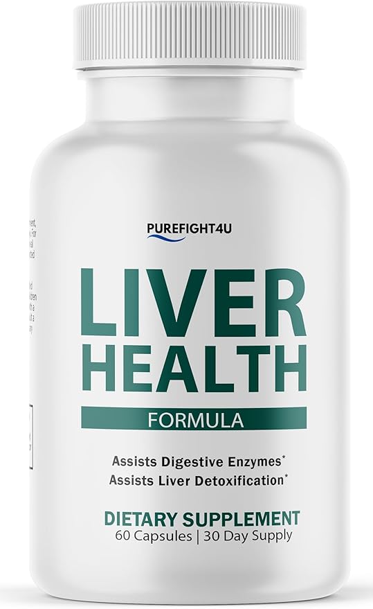 Liver Health Herbal Liver Support Supplement Liver Cleanse Detox &amp Repair Formula with Milk Thistle Silymarin Dandelion Root and Artichoke Extract for Liver Health 60 Capsules (1Pack)