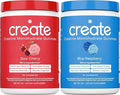 Create Creatine Monohydrate Gummies - Rocket Pop Duo - Blue Raspberry &amp Sour Cherry - Creatine Gummies for Women &amp Men NSF Certified 3rd Party Tested Anti-Melting Formula 180 Count (2-Pack