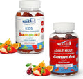 Halal Vitamins for Kids &amp Halal Multivitamins Gummies for Adults - Multivitamins A C D E B6 B12 - Non-GMO Vegetarian Halal Gummies - 90 Count Each
