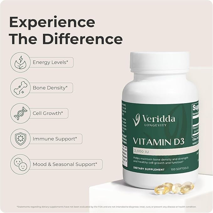Immunity &amp Inflammation Defense Duo-Vitamin D3 2000 IU Softgels Bone &amp Immune Support100 Softgels and Hyper Absorbed Magnesium Glycinate 275 mgNatural Sleep Aid90 Capsules