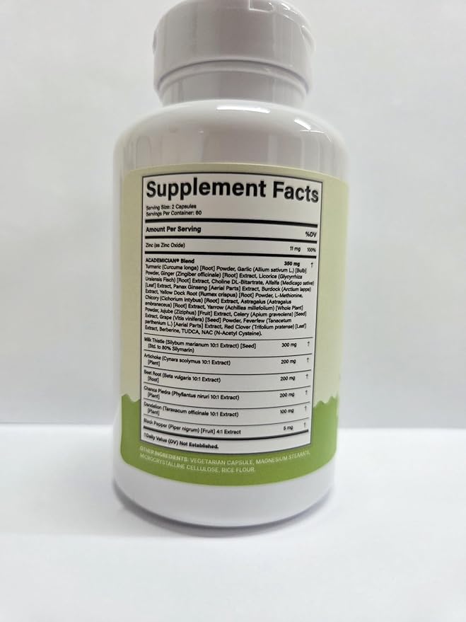 Beet Root Capsules with Dandelion Root Capsules Milk Thistle NAC Tudca Artichoke Extract Supplement - 120 Count