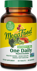 MegaFood Women Over 55 One Daily Supports Optimal Health and Wellbeing Multivitamin and Mineral Dietary Supplement Vegetarian 60 tablets (60 servings)