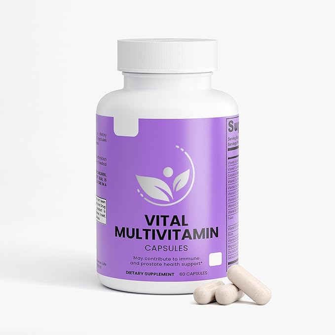 Daily Multivitamin Capsules Immune Support with Vitamin B Complex Antioxidants Echinacea Spirulina