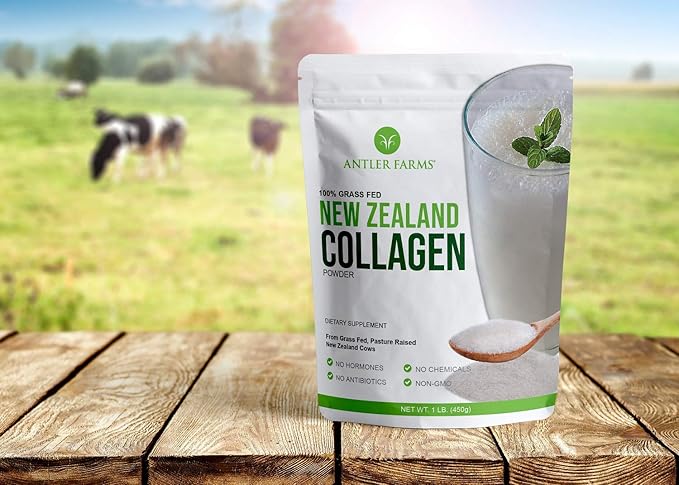 Antler Farms 100% Pure New Zealand Colostrum &amp Collagen Powder Bundle