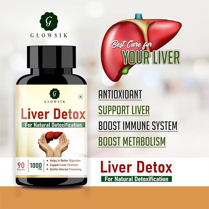 Viva Liver Detox Supplement Ayurvedic 1000mg with Milk Thistle for Liver Cleanse Metabolism Boost and Digestion Support - 90 Capsules