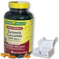 Turmeric Curcumin 1500mg with Black Pepper Capsules 90ct (Pack of 1) Boxed By Fusion Shop Store