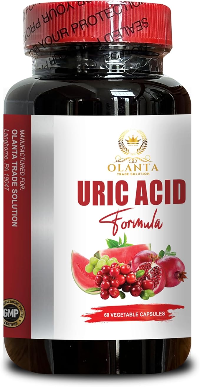 URIC Acid Cleanse Formula - Water Away Pills Tart Cherry &amp Chanca Piedra for Joint Support Pomegranate antioxidant Pills Milk Thistle Supplement Advanced Uric Acid Control 1 Bottle
