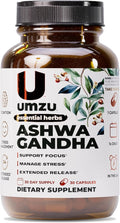 UMZU Ashwagandha 30 Day Supply – Advanced Stress Support Supplement with Prolanza Extended Release – Naturally Supports Healthy Stress Response Mood Calmness Cognitive Function and Daily Balance