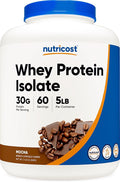 Nutricost Whey Protein Isolate (Mocha) 5LBS - Gluten Free &amp Non-GMO