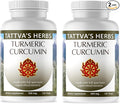 Tattva's Herbs Turmeric Curcumin with Black Pepper Supplement Turmeric Capsules Antioxidant Support 2 Pack 240 Count from