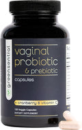 Vaginal Probiotics for Odor &amp pH Balance | 2-Month Supply | Supports Vaginal Flora Yeast Balance Feminine Health | with Prebiotics Vitamin C &amp Cranberry | Vegan 120 Count
