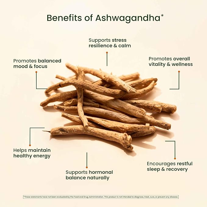 Ashwagandha 675mg - Premium Stress &amp Anxiety Support Herbal Ashwagandha Supplements - KSM-66 Ashwagandha for Mood Energy Focus &amp Sleep Support - Non-GMO Organic Ashwagandha Capsules