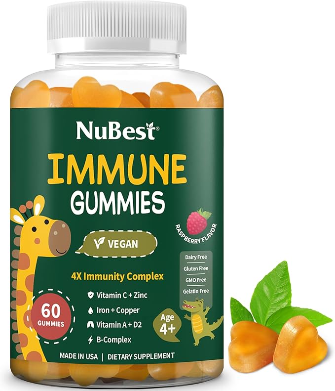Bundle 3X with Omega 3 Gummies Immune Gummies Probiotics Gummies - Support Brain Gut &amp Immune Health for Kids &amp Teens