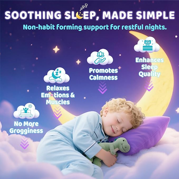 Kids Sleep Gummies + Kids Omega 3 Gummies for 4+