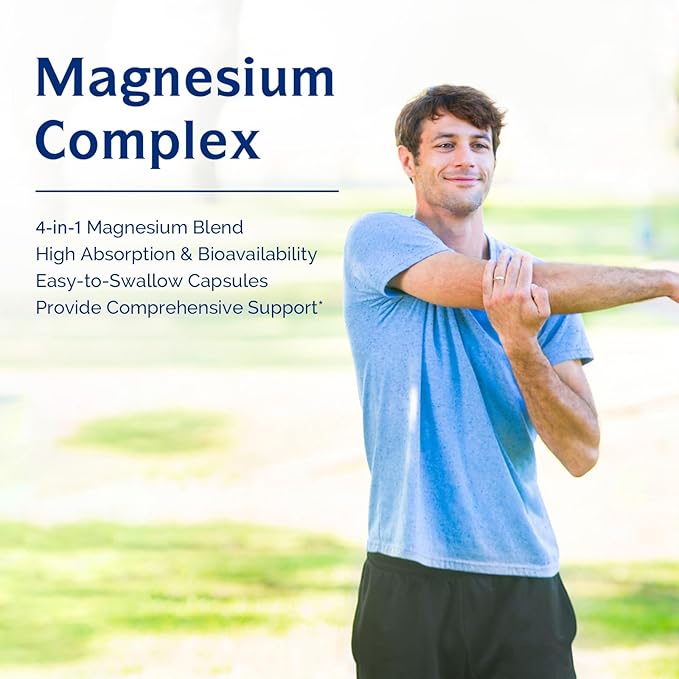 Innate Vitality Magnesium Glycinate 500mg 120 Capsules and 4 in 1 Magnesium Complex 240 Vegan Capsules