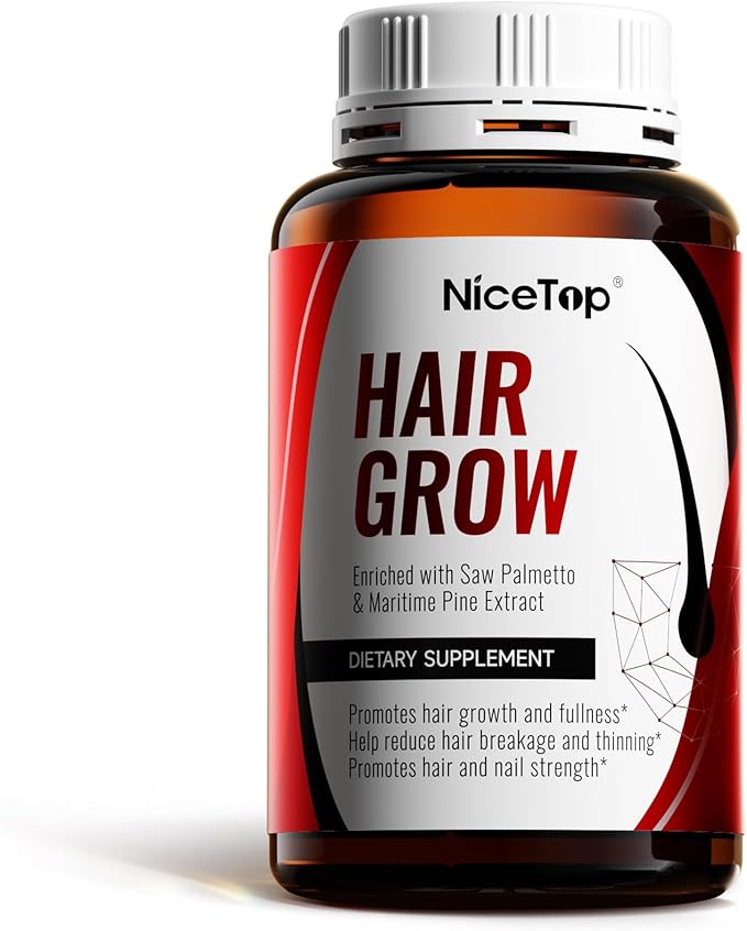 Hair Growth Supplement Hair Care Support for Strength Thickness Growth with Biotin Vitamin A C E Zinc 60 Capsules