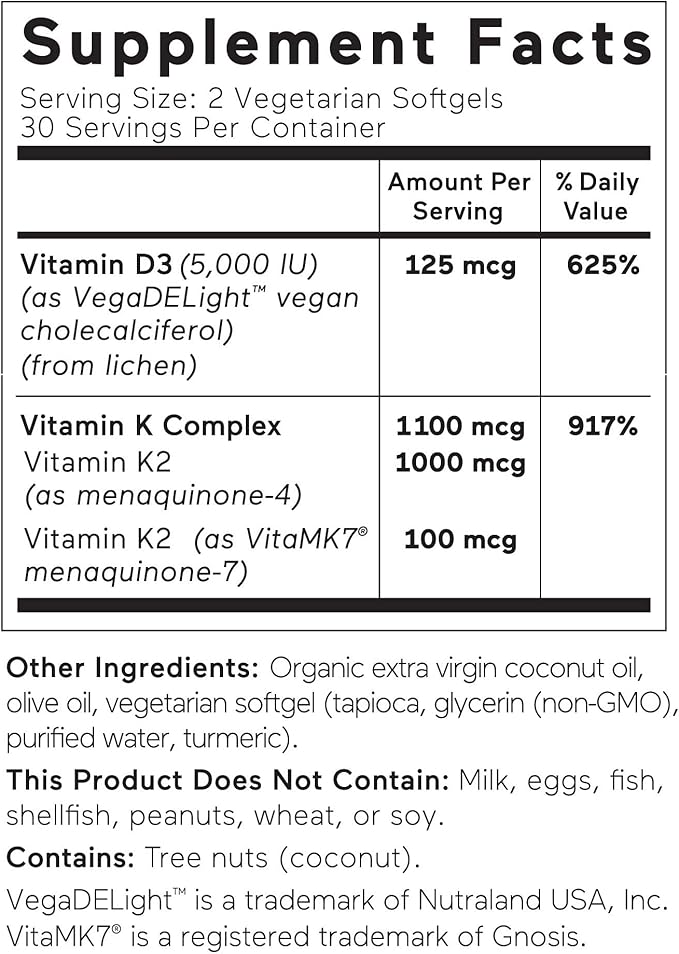 Smarter Nutrition Magnesium and Vitamin D3+K2 Bundle - Magnesium Complex with Glycinate Citrate Malate and Bisglycinate and 5000 IU of Vitamin D with K2 Complex [30-Day Supply]