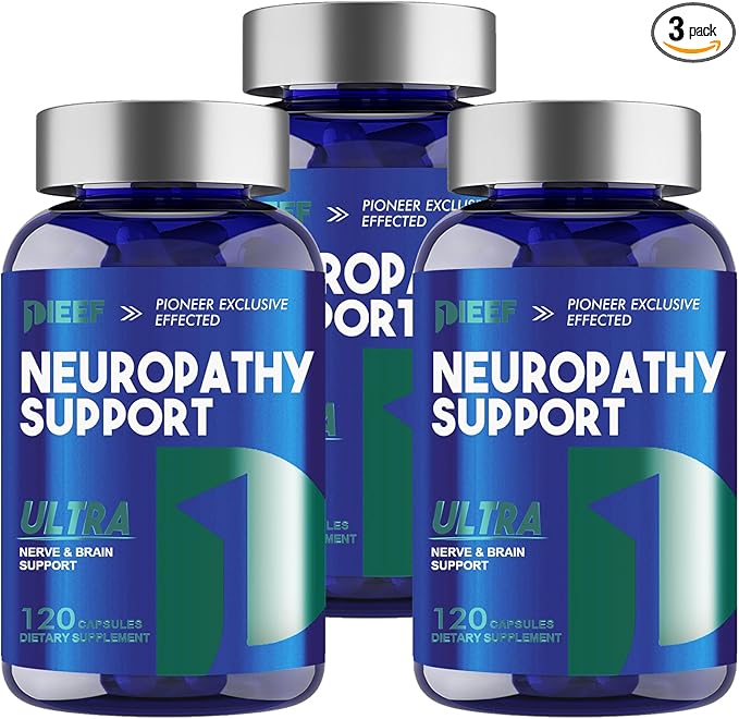 Nerve Savior Neuropathy Supplement 360 Capsules with 600mg Alpha Lipoic Acid &amp Benfotiamine Specially Formulated for Nerve Health in Hands Fingers Feet and Toes 3Pack