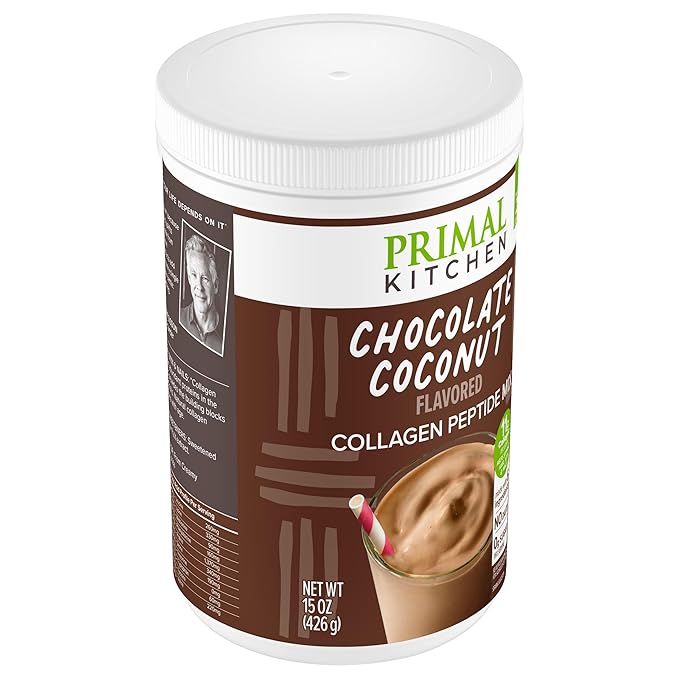 Primal Kitchen Chocolate Collagen Fuel® Drink Mix Chocolate Coconut Collagen Peptides No Dairy or Artificial Sweeteners 15 Ounces