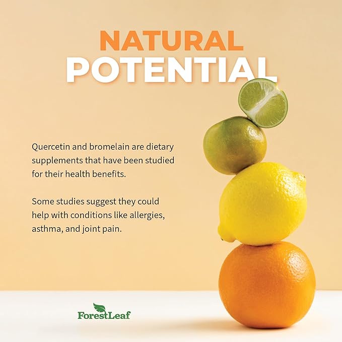ForestLeaf Immune Support Supplement with Vitamin C + Quercetin for Immunity - Immune Boosters for Adults with Liposomal VIT C Quercetin &amp Stinging Nettle - 2 in 1 Immune System Defense Booster