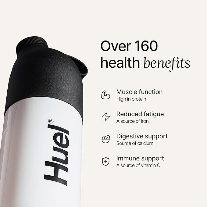 Huel Black Edition | Vanilla 40g Vegan Protein Powder | Nutritionally Complete Meal Replacement | 27 Vitamins and Minerals Gluten Free | 17 Servings